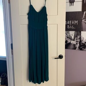 Dark Green Sleeveless Cami Dress